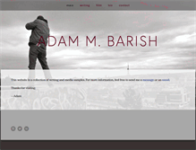 Tablet Screenshot of adammbarish.com